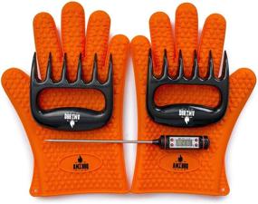 img 4 attached to 🔥 AMZ BBQ Club's Premium Grilling Accessories: Silicone BBQ Gloves, Food Grade Meat Claws, Digital Thermometer & More!