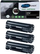 🖨️ high-yield hp 79a cf279a toner cartridge replacement - 3-pack, compatible with hp laserjet pro m12w m12a mfp m26a m26nw laser printers - black logo