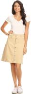 anna kaci womens vintage stretch button skirts: stylish and comfy women's clothing logo