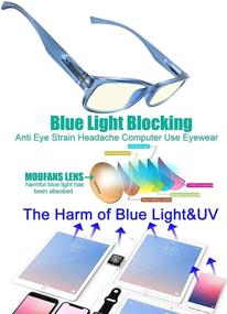 img 2 attached to 👓 Unisex Blue Light Blocking Glasses for Women and Men - Anti Glare Computer Glasses to Prevent Eye Strain (Non Prescription)