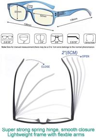 img 1 attached to 👓 Unisex Blue Light Blocking Glasses for Women and Men - Anti Glare Computer Glasses to Prevent Eye Strain (Non Prescription)