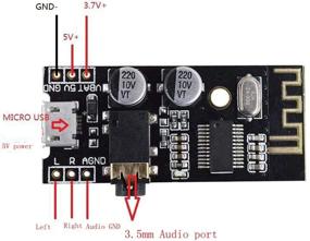 img 1 attached to 🔊 HiLetgo 3 шт. Беспроводная Bluetooth MP3 аудиоприемная плата M28 BLT 4.2 - беспотерь декодер и стерео звуковой модуль с подключением Bluetooth 4.2