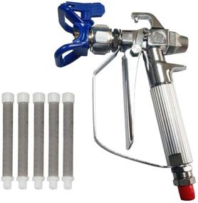 img 4 attached to Powerful 3600 PSI Airless Spray Gun with High Pressure, Nozzle Seat, and 5 Airless Paint Spray Gun Filters