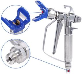 img 3 attached to Powerful 3600 PSI Airless Spray Gun with High Pressure, Nozzle Seat, and 5 Airless Paint Spray Gun Filters