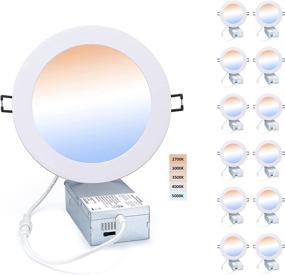 img 4 attached to LED Canless Recessed Downlight Ultra-Thin - POPANU 6 Inch 5 CCT Adjustable Ceilling Light With Junction Box