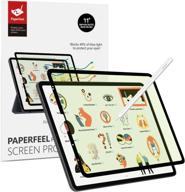 📱 bersem paperfeel pro anti-blue light screen protector for ipad air 5th/4th generation (10.9 inch, 2022/2020) and ipad pro 11 inch (2021/2020/2018 models) - removable & reusable, blue ray protection, matte pet film for drawing, anti-glare, bubbles free logo