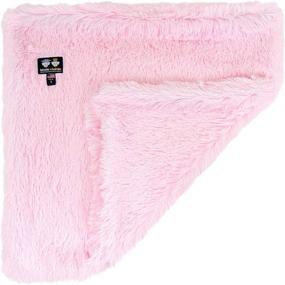 img 2 attached to 🐾 Bessie and Barnie Bubble Gum Luxury Shag Ultra Plush Faux Fur Pet Blanket: Super Soft Reversible Blanket for Dogs, Cats, and Puppies in Multiple Sizes