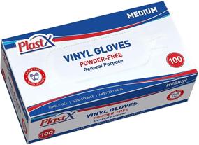 img 4 attached to 🧤 100 Count Medium Size Vinyl Disposable Gloves: Latex-Free Cleaning Plastic Gloves for General Purpose