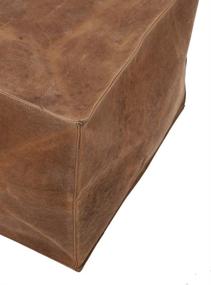 img 3 attached to LEATHEROOZE Leather Unfilled Moroccan Footstool Furniture