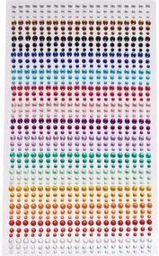 img 4 attached to 900pcs Self-Adhesive Rhinestone Stickers in 15 Vibrant Colors - Bling Crystal Jewels Gem Stickers for DIY Crafts Decoration on Face, Body & More (3 Sizes)