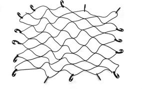 img 3 attached to 🔒 Надежная багажная сеть Reese Secure 1393700 бандаж: прочная черная сетка длиной 10 дюймов для безопасной и удобной управления грузом.