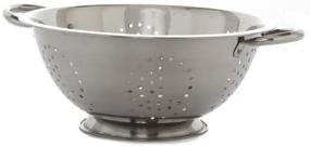 img 4 attached to 🍲 Ybmhome Deep Stainless Steel Colander Strainer (1, 8 Quart): Efficient Kitchen Essential for Draining and Straining