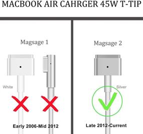 img 3 attached to 💻 45W T-tip Universal Replacement Charger for Mac Book Air - Compatible with 11Inch and 13.3 Inch Display Models After Mid 2012