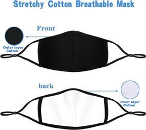 img 2 attached to Washable Cotton Reusable Adjustable Breathable Product