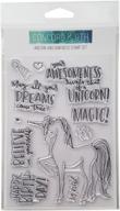 🦄 concord & 9th unicorn awesomeness clear stamps: 4x6 multi-colour delight! logo