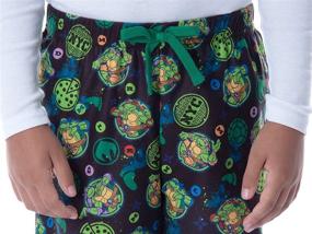 img 1 attached to 🐢 Nickelodeon Boys' TMNT Loungewear: Teenage Mutant Ninja Turtles Character Themed Kids Pajama Pants