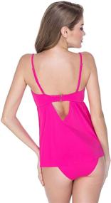 img 3 attached to Bathing Flyaway Tankini Swimsuits Swimwear Women's Clothing for Swimsuits & Cover Ups