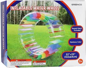 img 1 attached to 🎢 Experience Endless Fun with Greenco Colorful Inflatable Roller Diameter
