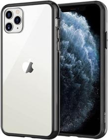 img 4 attached to JETech iPhone 11 Pro (2019) Case - Shockproof Bumper Cover, Clear Back - Black, 5.8-Inch