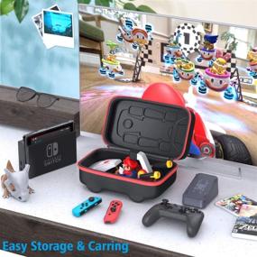 img 2 attached to 🎮 Complete Accessories Kit Bundle for Nintendo Switch Mario Kart Live: OIVO Kart Case, Mount Holder, Head & AR Lens Covers