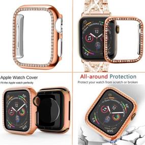 img 2 attached to Супойкс Совместимый с ремешком для Apple Watch 38 мм 40 мм 42 мм 44 мм + чехол аксессуары и принадлежности для аксессуаров для мобильных телефонов