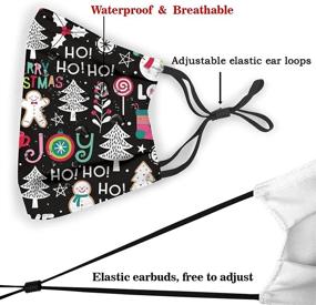 img 1 attached to Christmas Washable Adjustable Reusable Balaclava