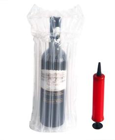 img 4 attached to 🍾 Wine Bottle Protector: 12 Pack Bags with Free Pump - Reusable Sleeve for Safe Airplane Transportation of Glass Bottles