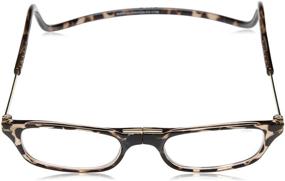 img 3 attached to 👓 CliC Front Connect Reader with Adjustable Frame in 1.25 Strength, Tortoise Pattern