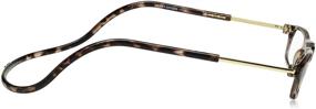 img 2 attached to 👓 CliC Front Connect Reader with Adjustable Frame in 1.25 Strength, Tortoise Pattern