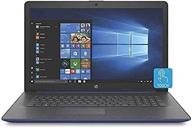 ноутбук hp с сенсорным экраном hd диагональю 17,3 дюйма - intel quad-core i5, 8 гб ddr4, 2 тб жесткий диск, привод для чтения и записи dvd, wifi, bluetooth, hdmi, веб-камера, usb 3.1, windows 10 - голубой. логотип