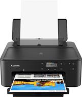 canon pixma ts702 wireless single function printer with airprint, google cloud print, mopria print service - works with alexa, black (one size) logo