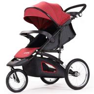 lightweight jogging stroller for babies - compact 3-wheel jogger for infants and toddlers - lightweight stroller for baby logo