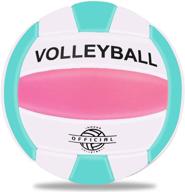 evzom ultra soft volleyball beach official size 5 - 🏐 ideal for outdoor/indoor/pool/gym/training - premium durability and stability - high-performance sports ball logo