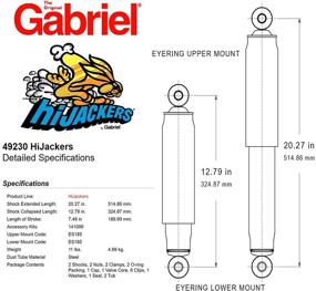 img 1 attached to 🚗 Enhance Your Ride with Gabriel 49230 Shock Absorber - 2 Pack!