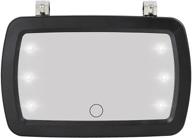 enhance safety and style with the x autohaux car sun visor mirror - touchscreen led makeup mirror for sun shading and vanity needs logo