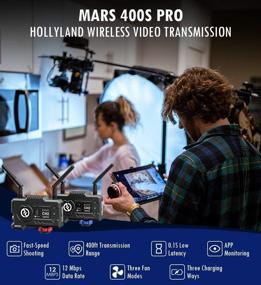 img 3 attached to Hollyland Mars 400S PRO Video Transmission System- Enhancing Range and Speed with 5G Technology, 8 Channels, 12Mbps Live Streaming Rate, Ultra-Low Latency of 0.1s, and Three-Way Power Supply for Exceptional Performance