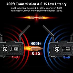 img 2 attached to Hollyland Mars 400S PRO Video Transmission System- Enhancing Range and Speed with 5G Technology, 8 Channels, 12Mbps Live Streaming Rate, Ultra-Low Latency of 0.1s, and Three-Way Power Supply for Exceptional Performance