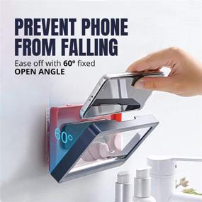 img 1 attached to Shower Phone Holder Waterproof Compatible Portable Audio & Video