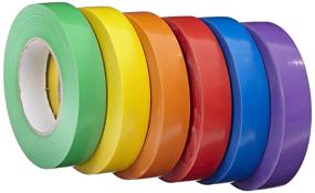 img 1 attached to Vinyl Gym Tape School Pack - 1 inch x 60 yards - Set of 6 - Assorted Colors by School Specialty