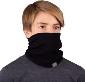 img 2 attached to 🧣 Stay Warm and Cozy with MERIWOOL Kids Merino Midweight Gaiter | Perfect Cold Weather Accessories for Boys