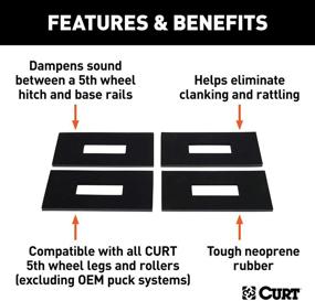 img 2 attached to Улучшите ваши ощущения от использования креплений 5-го колеса с помощью набора из четырех пластин для шумоподавления CURT 16900.