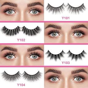 img 2 attached to 👁️ MAGEFY 24 Pairs Faux Mink Eyelashes: 4 Natural Fluffy False Eyelash Styles - Reusable Dramatic Fake Lashes Pack Ideal for Women