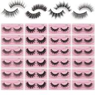 👁️ magefy 24 pairs faux mink eyelashes: 4 natural fluffy false eyelash styles - reusable dramatic fake lashes pack ideal for women logo