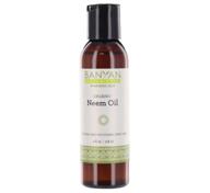 banyan botanicals neem oil – 100% organic neem & sesame oil – traditional ayurvedic neem oil with cooling & soothing properties – promotes healthy skin, hair, nails & more – 4oz – non-gmo, sustainably sourced, vegan logo