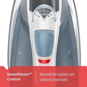 img 2 attached to Efficient BLACK+DECKER Easy Compact Iron with Spray Mist and Steam Burst Buttons in Blue - Simplify Your Ironing Routine!