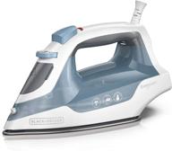 efficient black+decker easy compact iron with spray mist and steam burst buttons in blue - simplify your ironing routine! logo