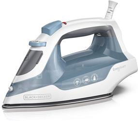 img 4 attached to Efficient BLACK+DECKER Easy Compact Iron with Spray Mist and Steam Burst Buttons in Blue - Simplify Your Ironing Routine!