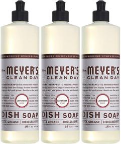 img 4 attached to 🍽️ Mrs. Meyer's Clean Day Dishwashing Liquid Dish Soap 16 oz, Lavender Scent - Pack of 3, Cruelty-Free Formula