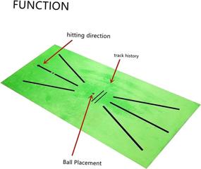 img 1 attached to 🏌️ nyatek Golf Hitting Mat - Mini Golf Practice Training Mat with Swing Detection for Batting Game - Portable Golf Training Turf Mat Gift for Home, Office, and Outdoor Use