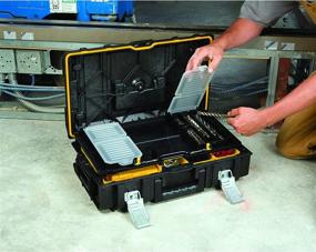 img 2 attached to 🔧 DEWALT Tough System Tool Box (DWST08201): Compact and Durable Storage Solution in Sleek Black Design